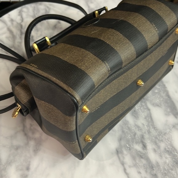 FENDI Pequin Boston Bag VINTAGE - Picture 11 of 17